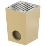 ACO 01581 SELF udvari lefolyó horg.acél bordás ráccsal DN110