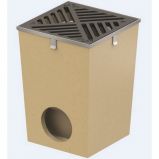 ACO 36890 SELF udvari lefolyó acél kerettel és öntöttvas ráccsal DN110